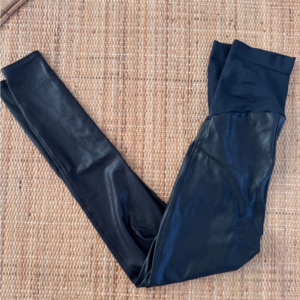 Spanx Faux Leather Maternity Leggings